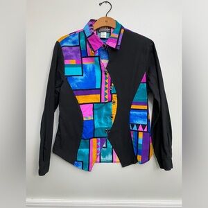 Vintage 80s Flashy Western‎ Shirt